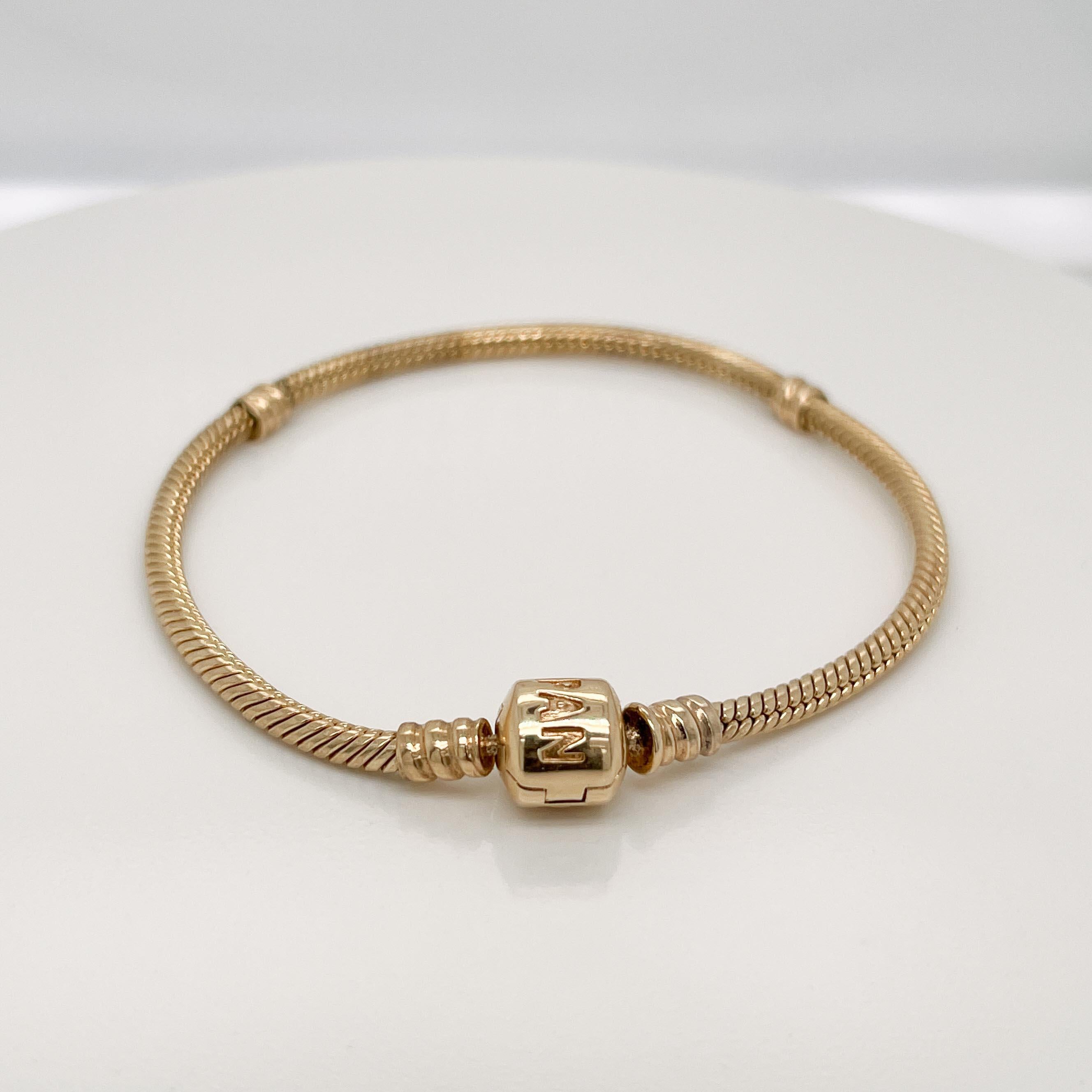 gold pandora bracelet