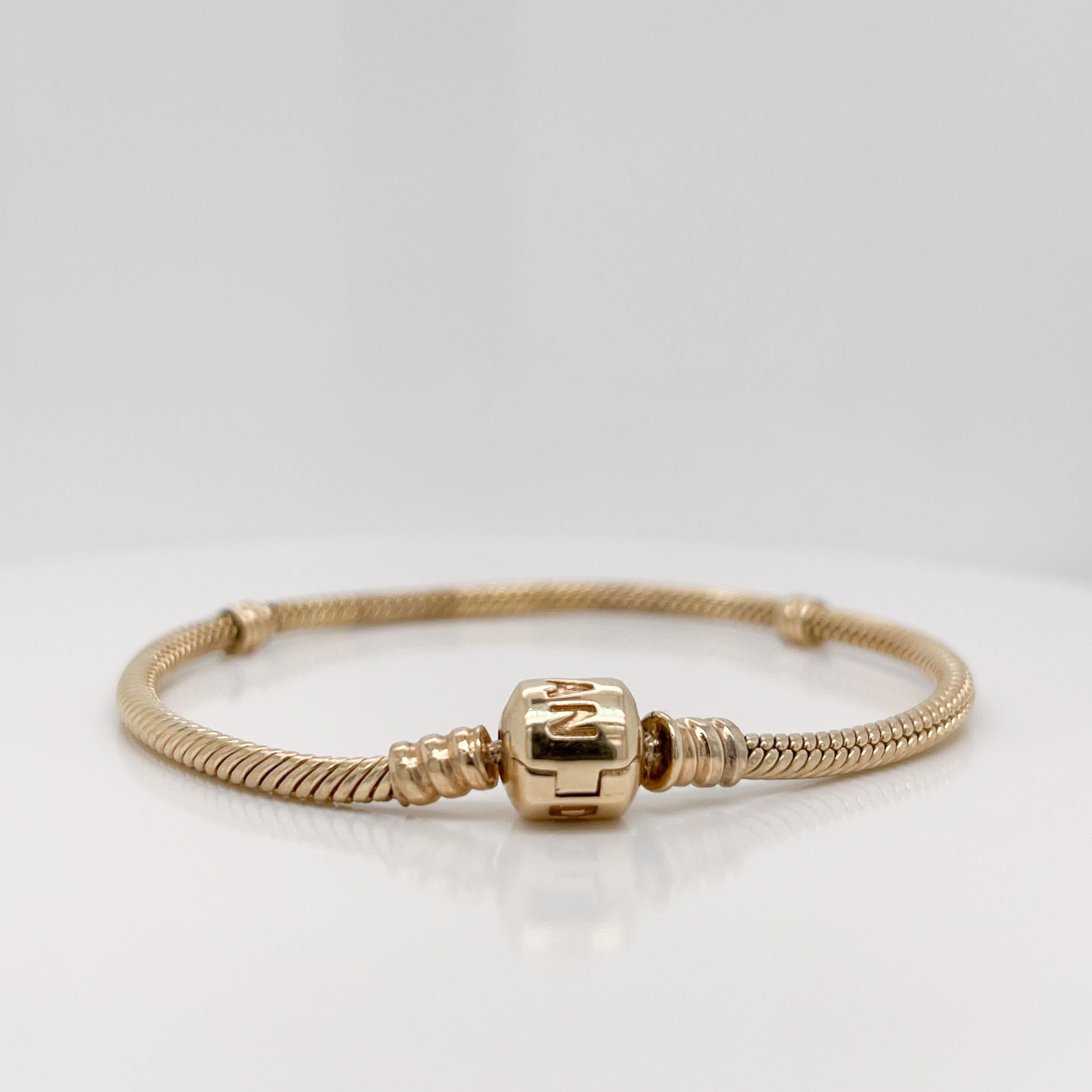 pandora bracelet gold