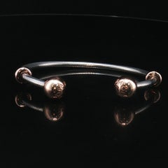 Bracelet à maillons ouverts « Pandora Moments » en argent sterling 925 avec embouts plaqués rose