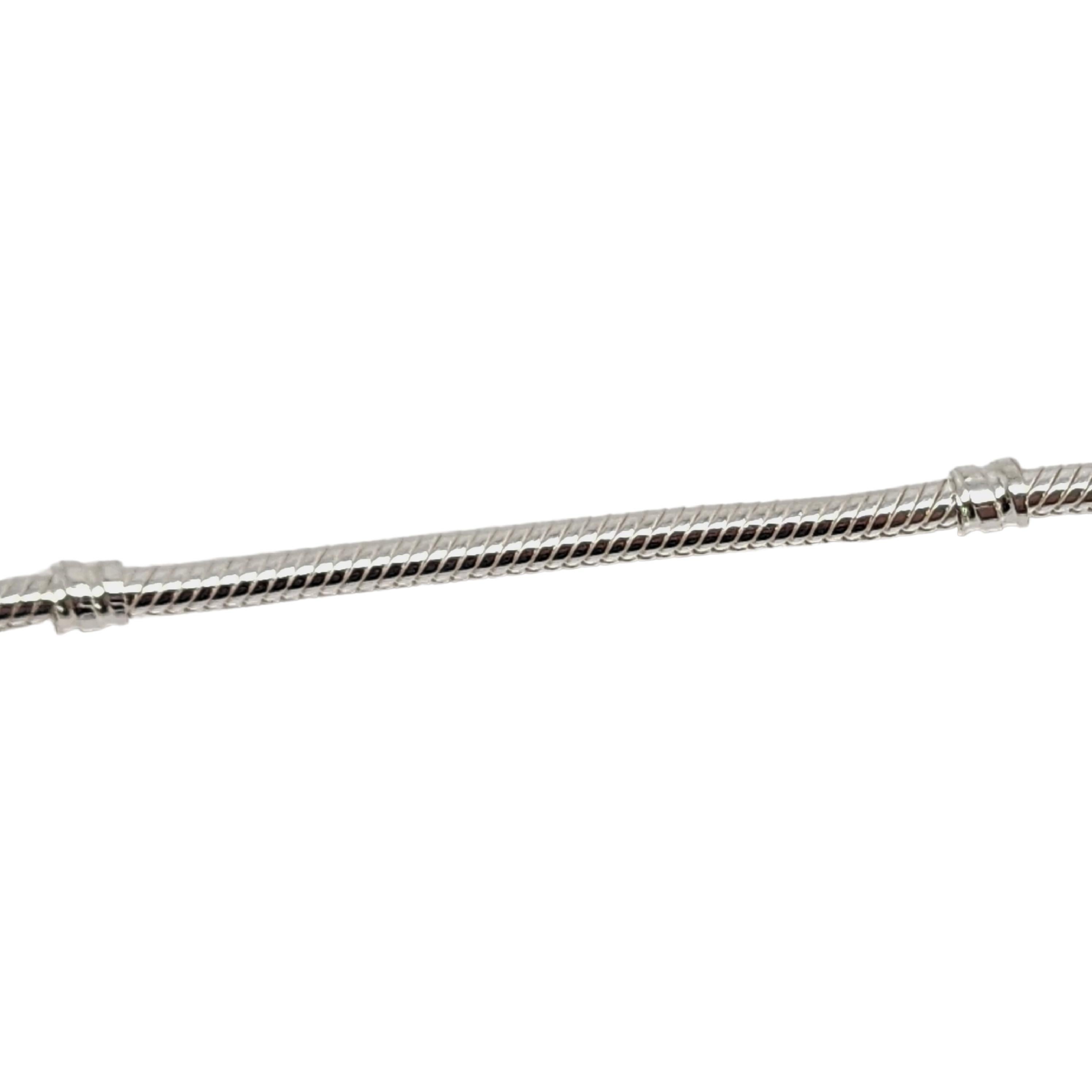 solid 925 sterling silver pandora inspired barrel clasp snake chain bracelet