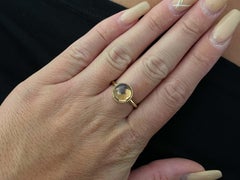 Pandora Poetic Pink Droplet Ring in 14K Gold