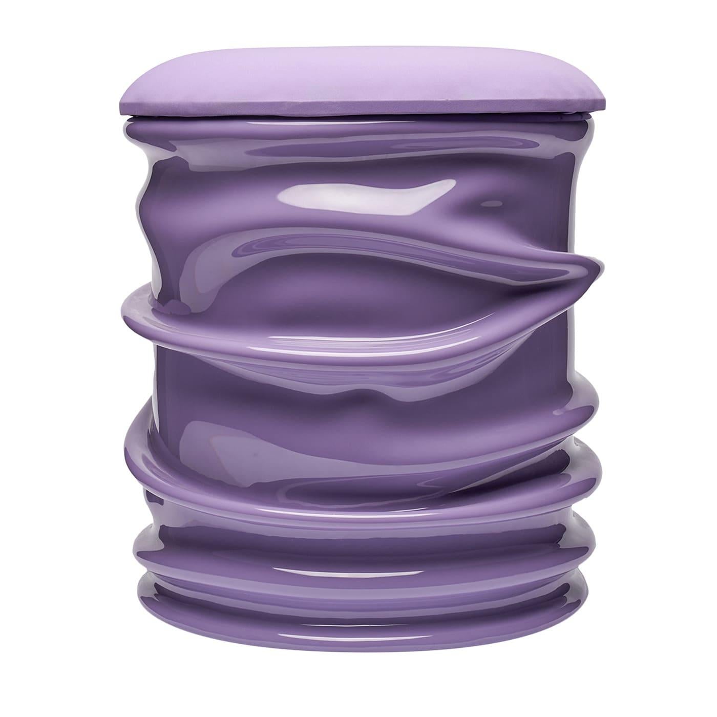 Pandora Purple Pouf For Sale 4