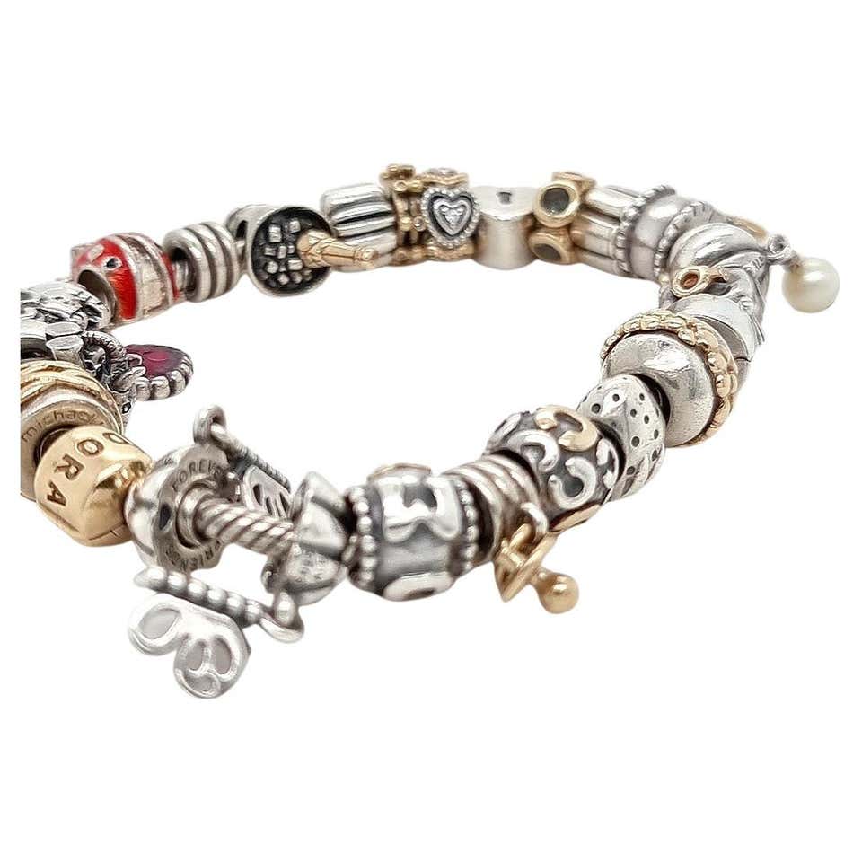 Handora Pandora Silver Charm Bracelet at 1stDibs