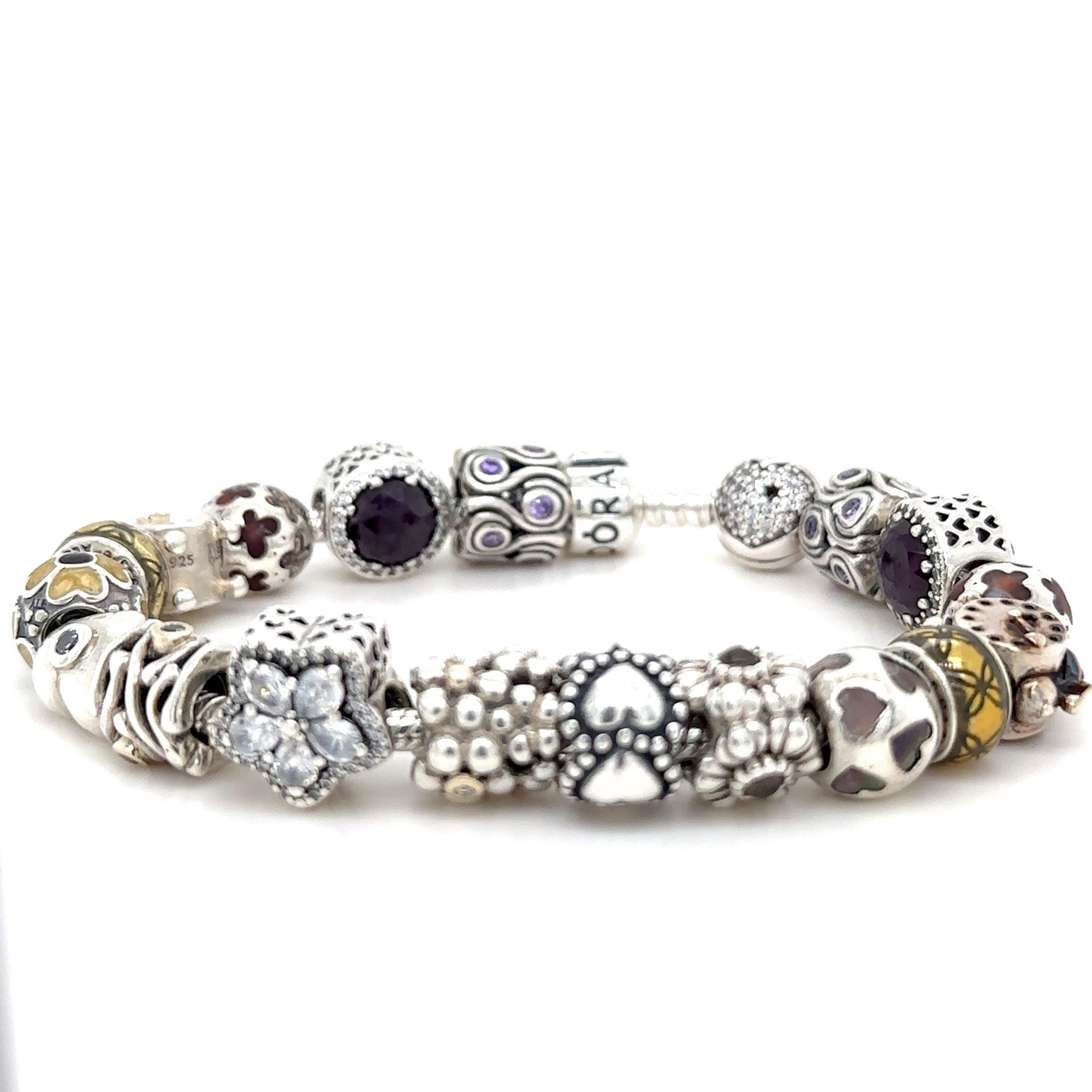 Pandora Silver Classic Moments Bracelet 98g For Sale 1