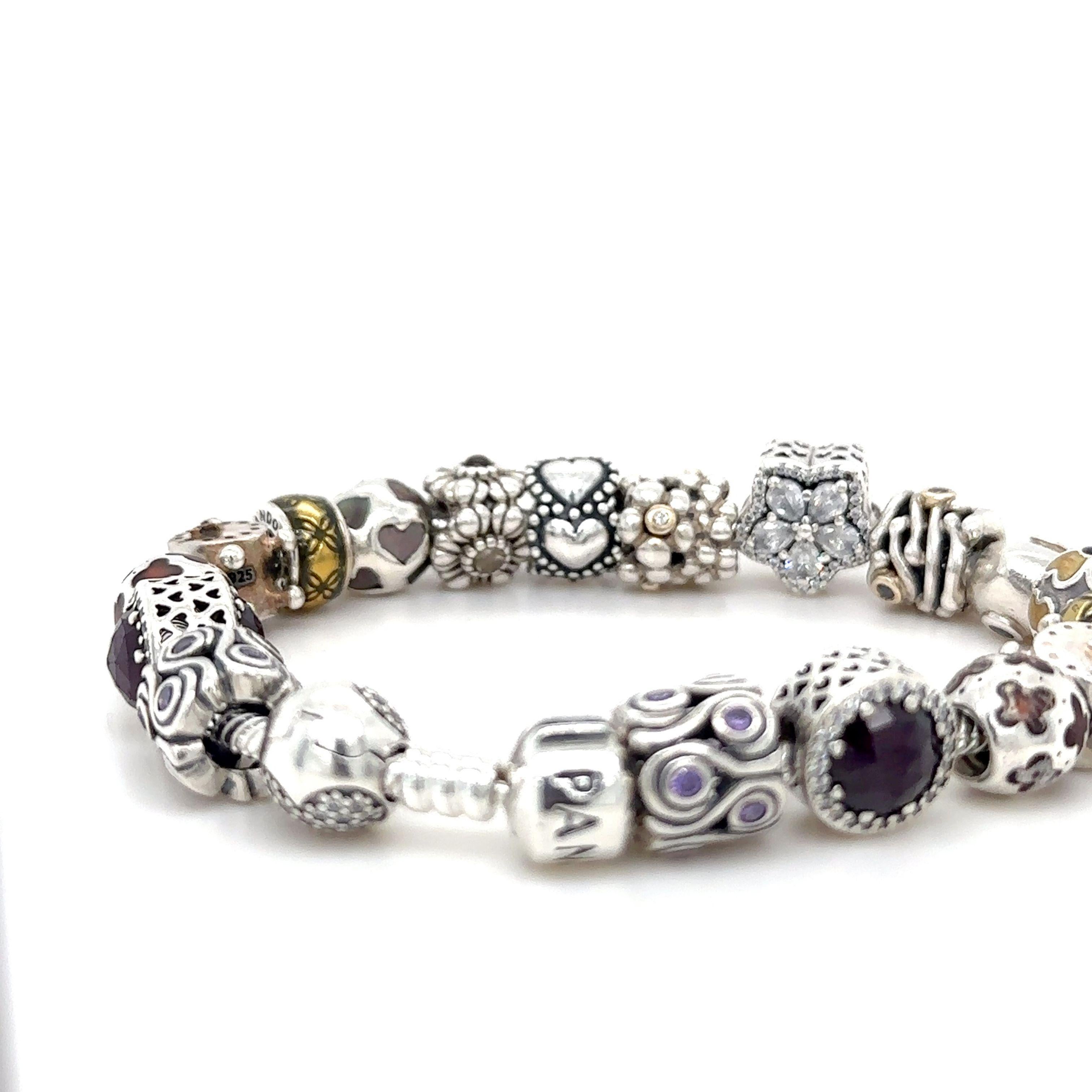 Pandora Silver Classic Moments Bracelet 98g For Sale 2