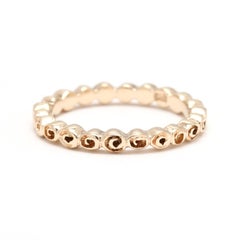 Bague Pandora Small Roses gravée, or jaune 14 carats, taille de bague 5,25