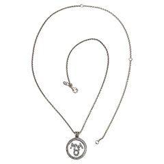 Pandora Sterling Silver CZ Floating Logo Locket with MOM CZ Petites #16607