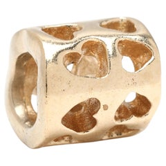 Pandora Tunnel der Liebe Herz Charme, 14k Gelbgold, Länge 8,5 mm