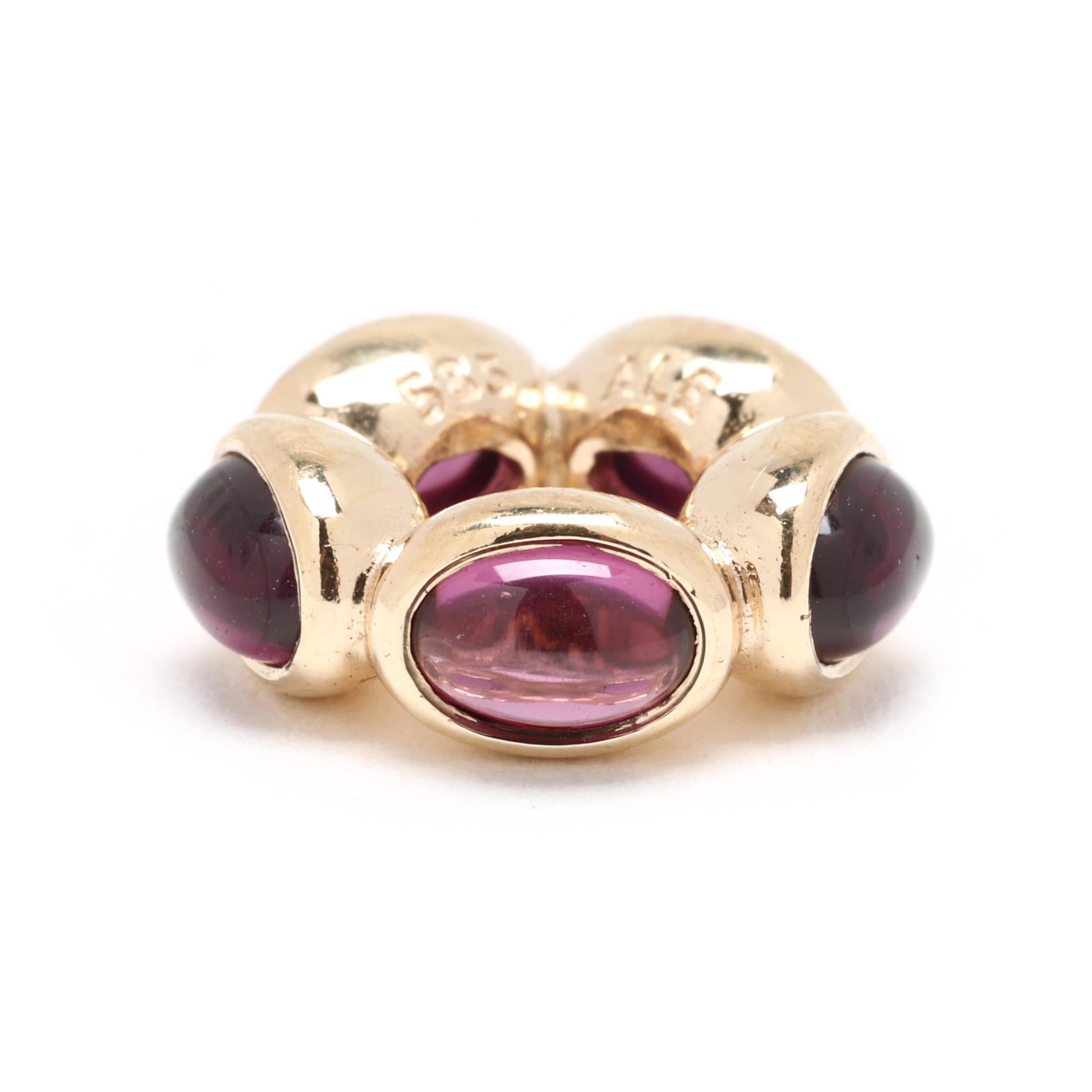 Oval Cut PANDORA Twilight Kiss Spacer Amethyst Charm, 14k Yellow Gold