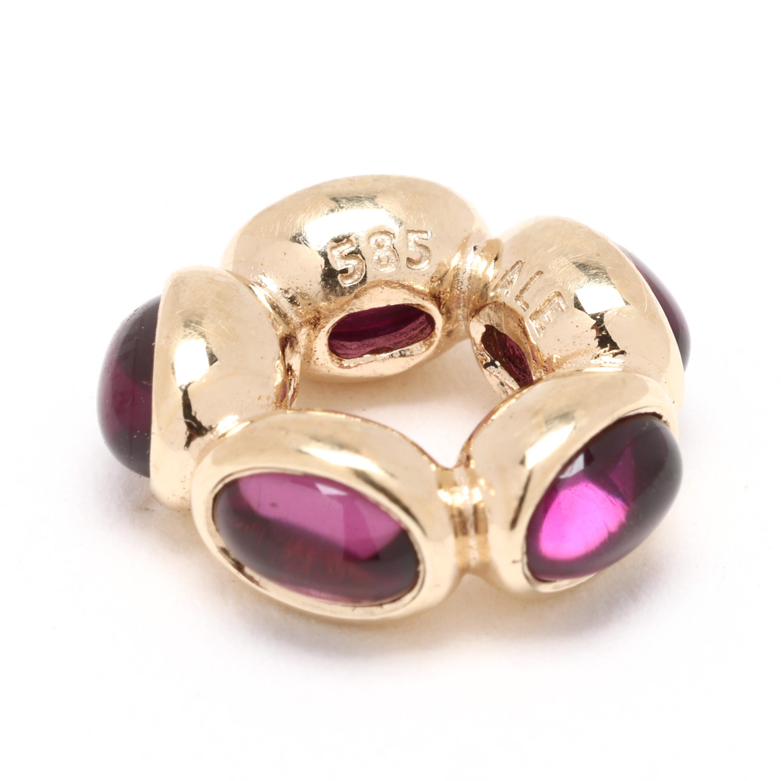 PANDORA Twilight Kiss Spacer Amethyst Charm, 14k Yellow Gold In Good Condition In McLeansville, NC
