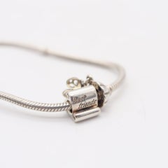 PANDORA Vintage Bracelet with Three Charms In .925 Sterling Silver