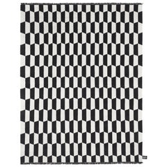 cc-tapis p.a.n.e  Black and White Pattern Rug