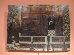 Panel Covered with Gilt and Polychrome Flemmish