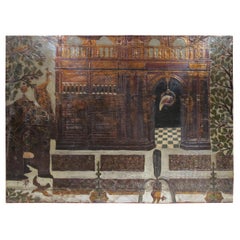 Panel Covered with Gilt and Polychrome Flemmish
