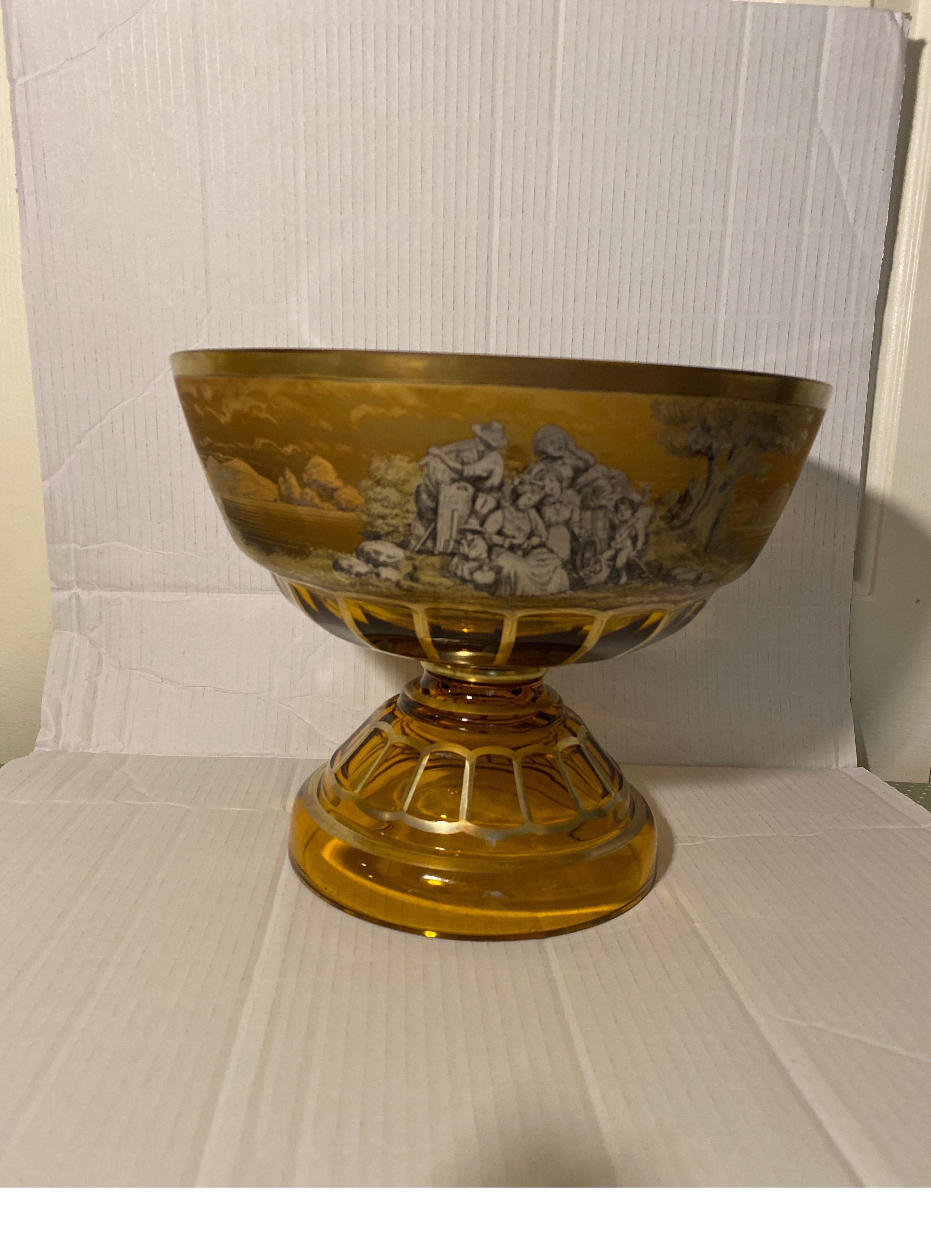 Panel Cut Crystal Presentation Center Bowl by Anton Kusak 1