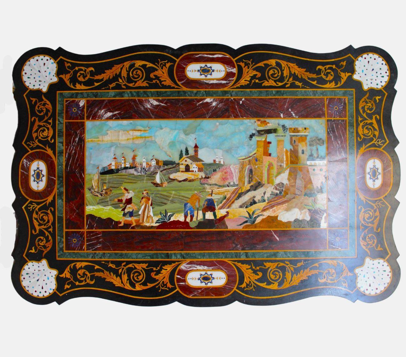 Panel - Neapolitan Countryside Landscape For Sale