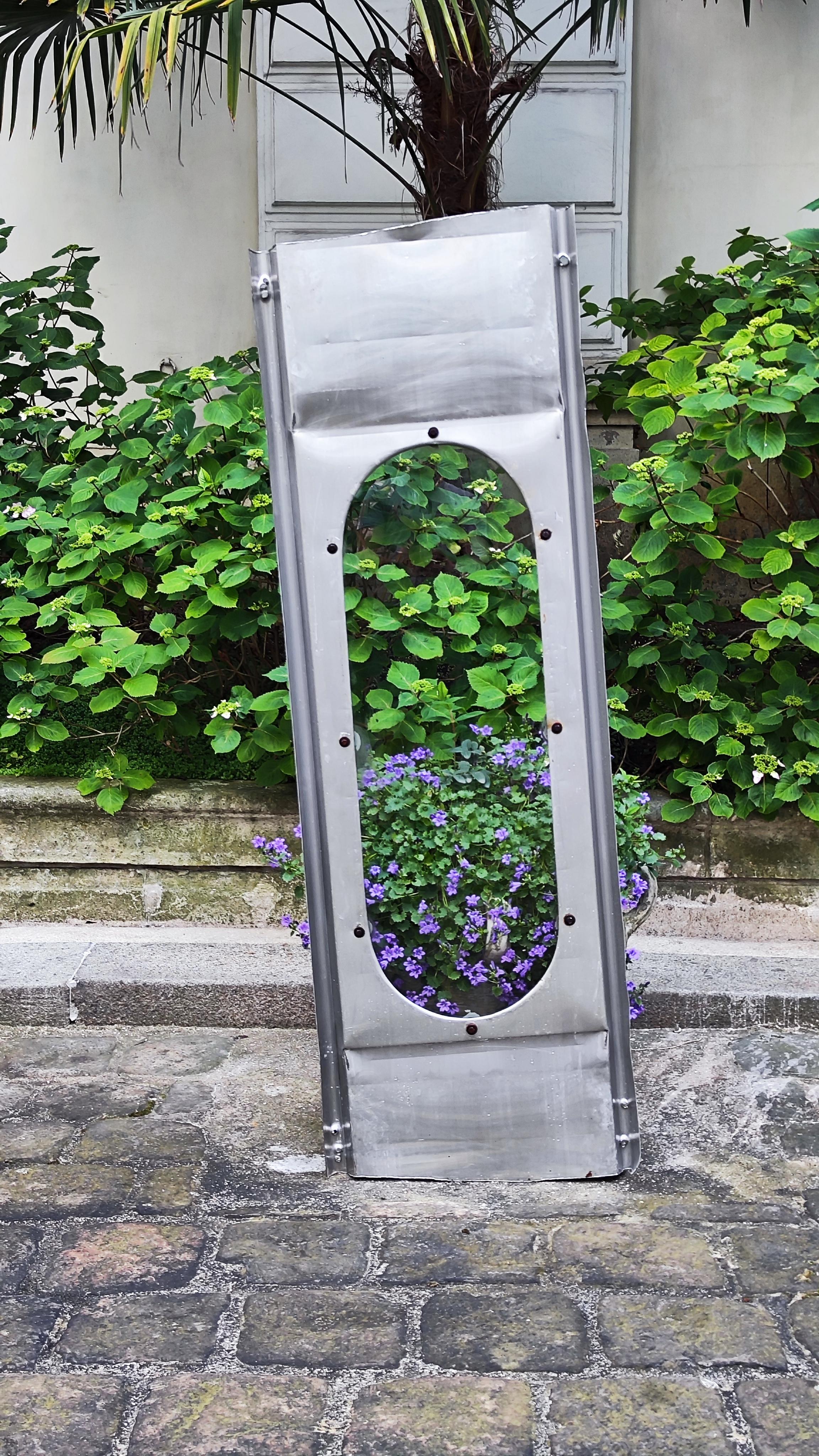 Panel with glass porthole - 1960 Jean Prouvé - Studal For Sale 6