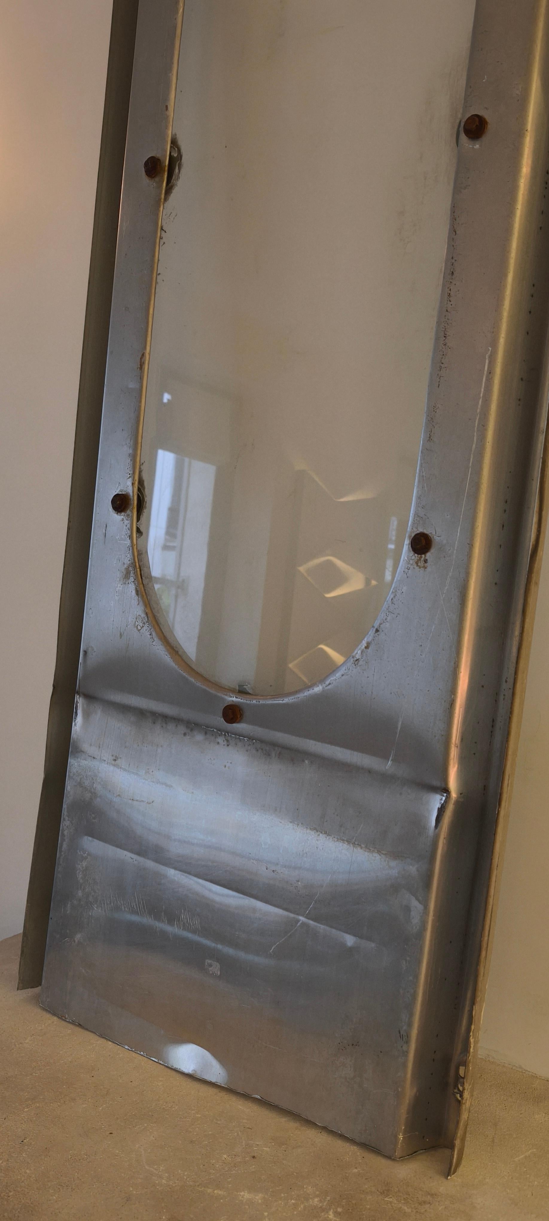 Panel with glass porthole - 1960 Jean Prouvé - Studal For Sale 1