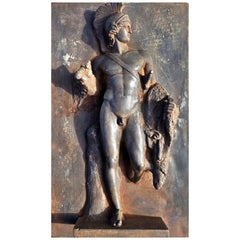 TAFELBILD MIT JASON UND DEM GOLDENEN VLIES – MALTA, Anfang des 20. Jahrhunderts