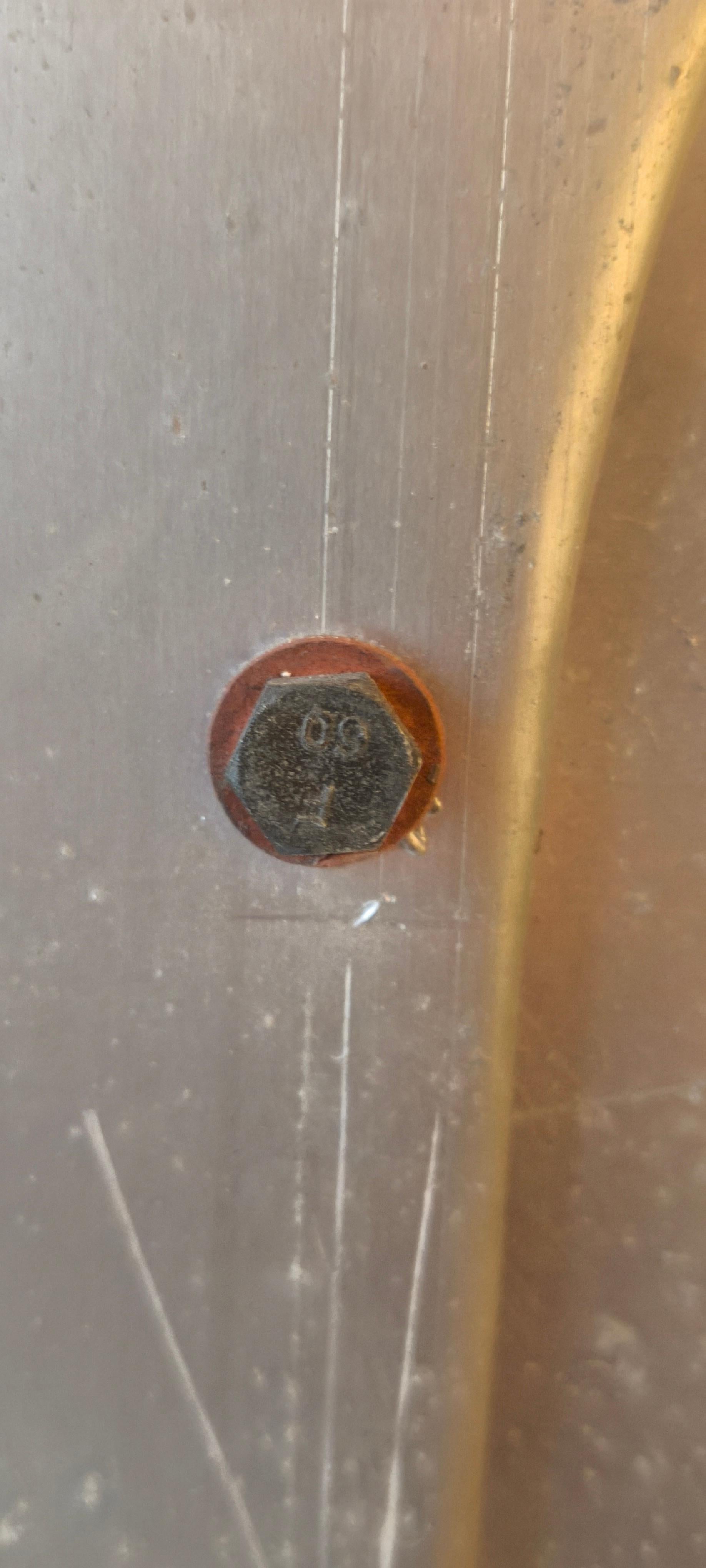 Panel with Porthole in aluminium - 1960 Jean Prouvé - Studal - France 3