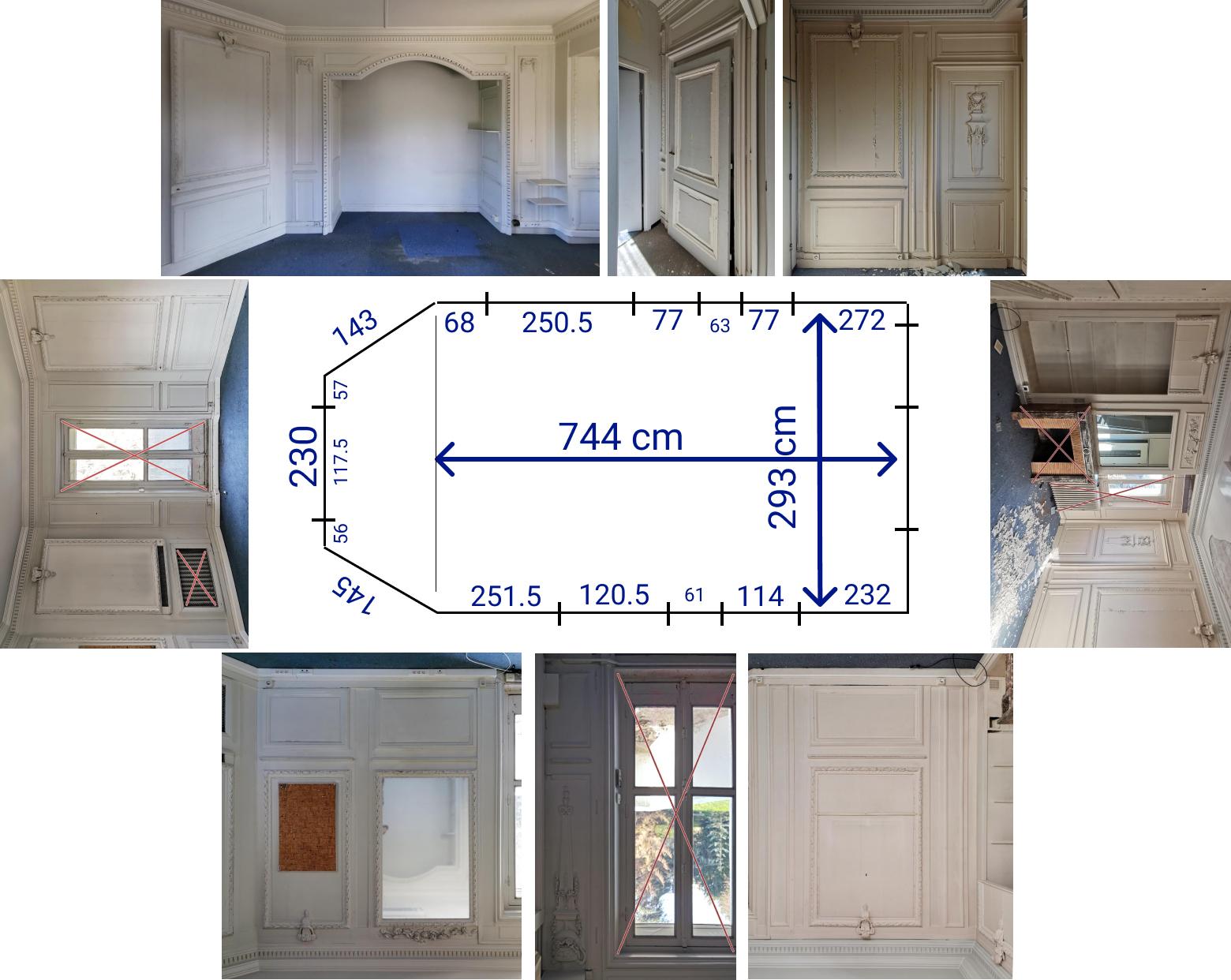 Paneled Room with a Neo-Classical Decor, Louis XVI Period For Sale 10