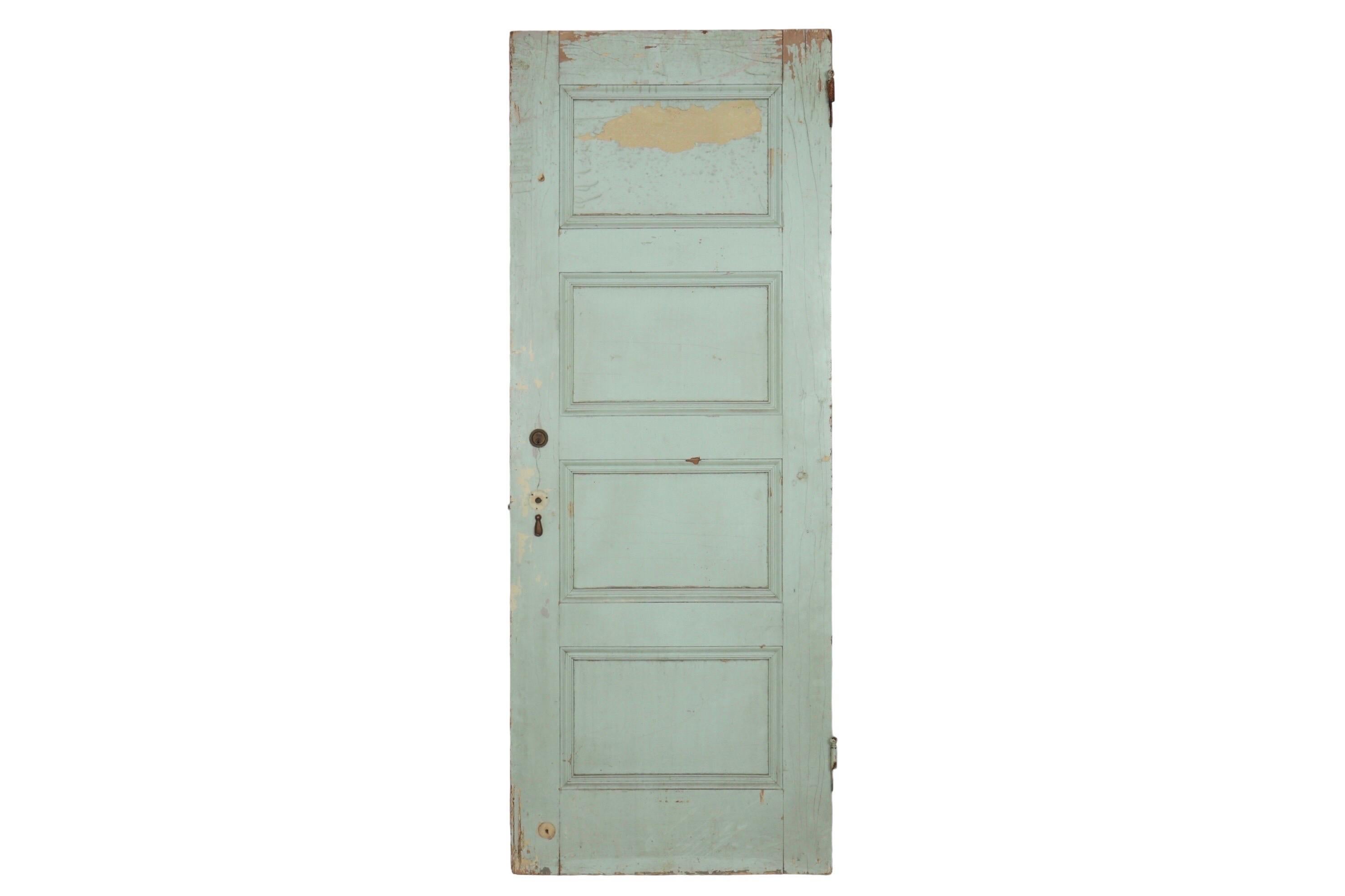 Rustic Paneled Wooden Door For Sale