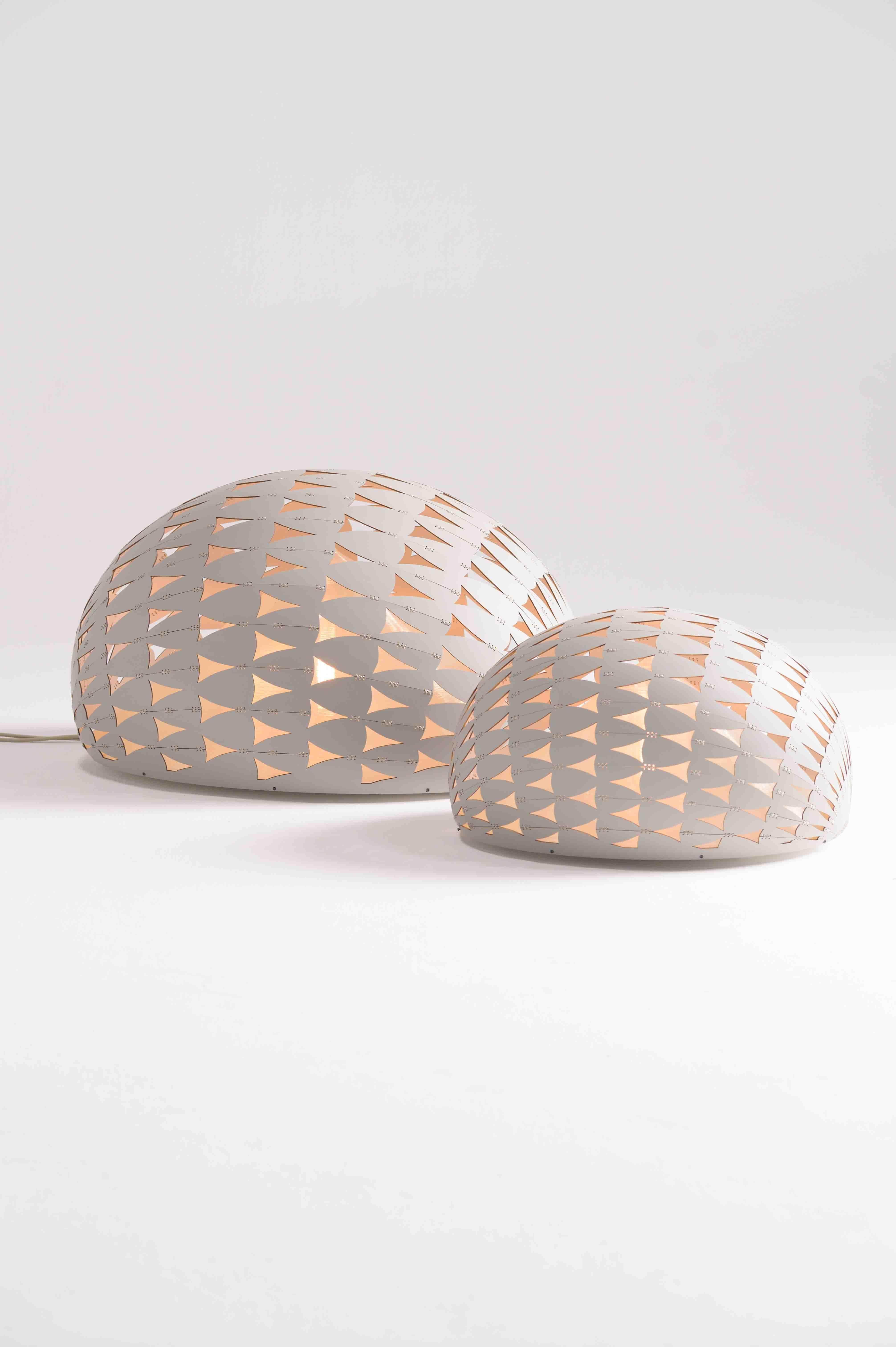 A distinctive lighting fixture inspired by the resilient and captivating armadillo. Crafted with outdoor durability in mind, this lamp combines functional design with artistic flair, bringing warmth and character to any outdoor space.

Features a