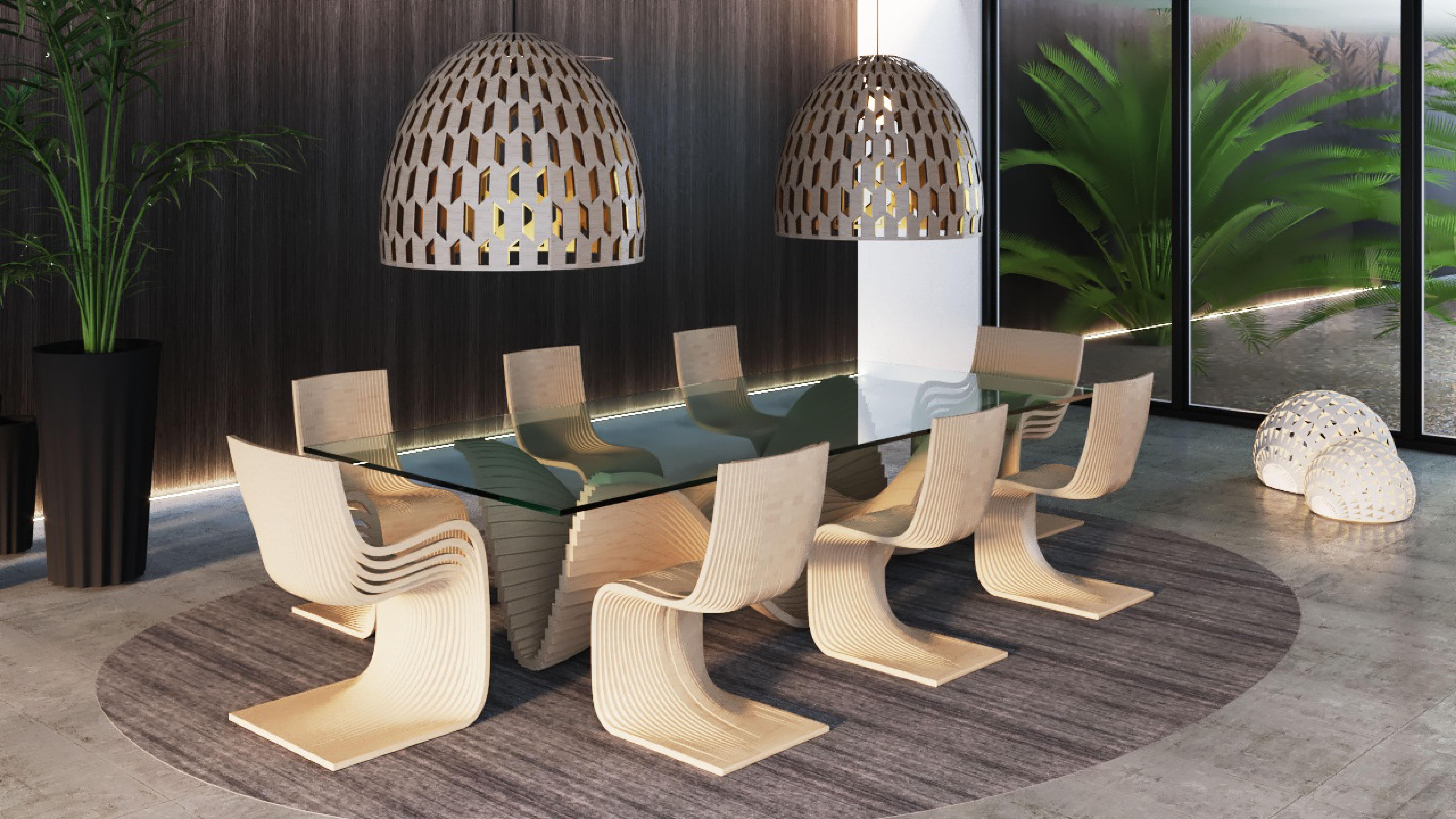 Guatemalteco Panelitos CAP XLarge di Piegatto, una lampada da soffitto scultorea in vendita
