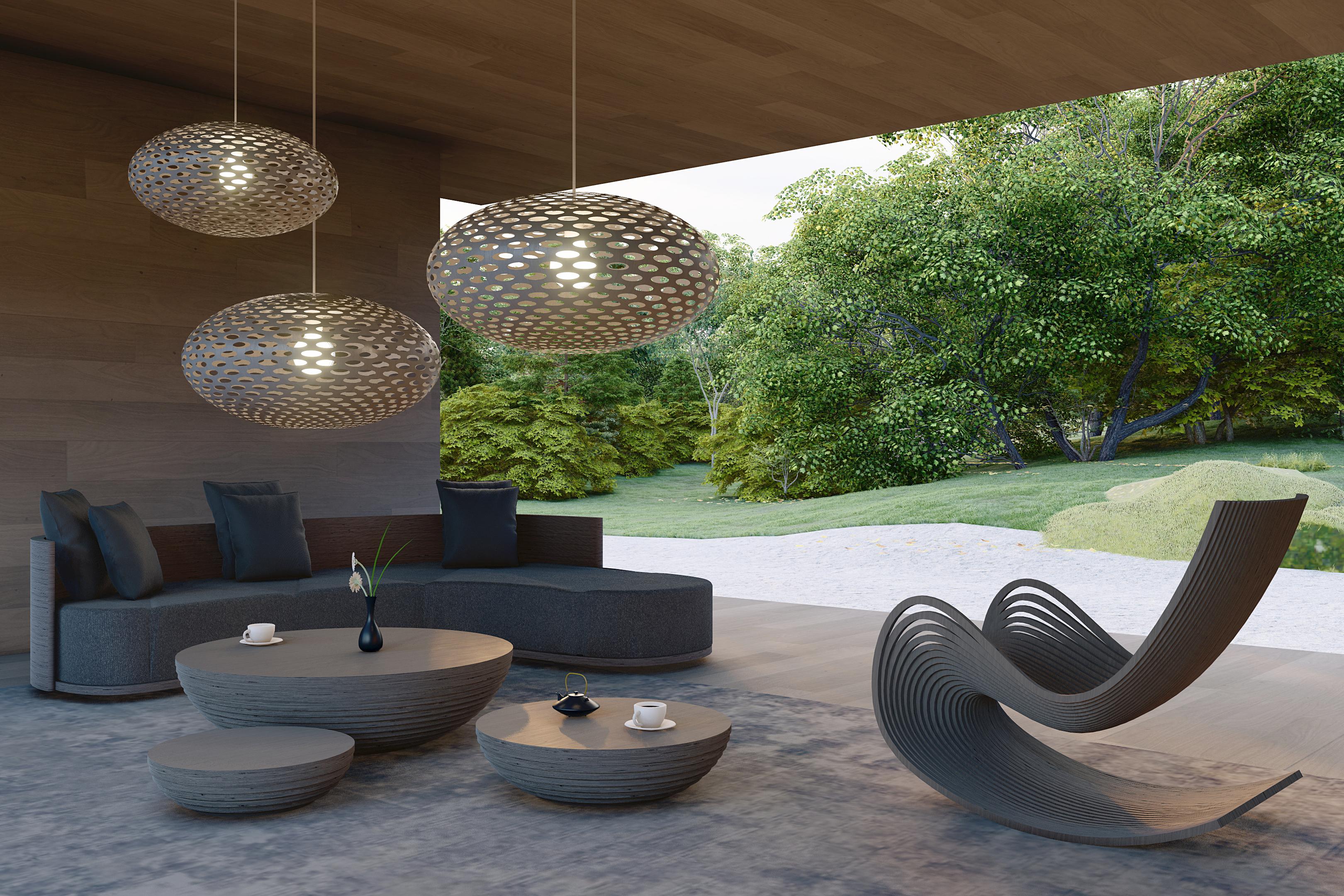 Guatemalteco Panelitos Donut Lamp S di Piegatto, una lampada scultorea contemporanea in vendita
