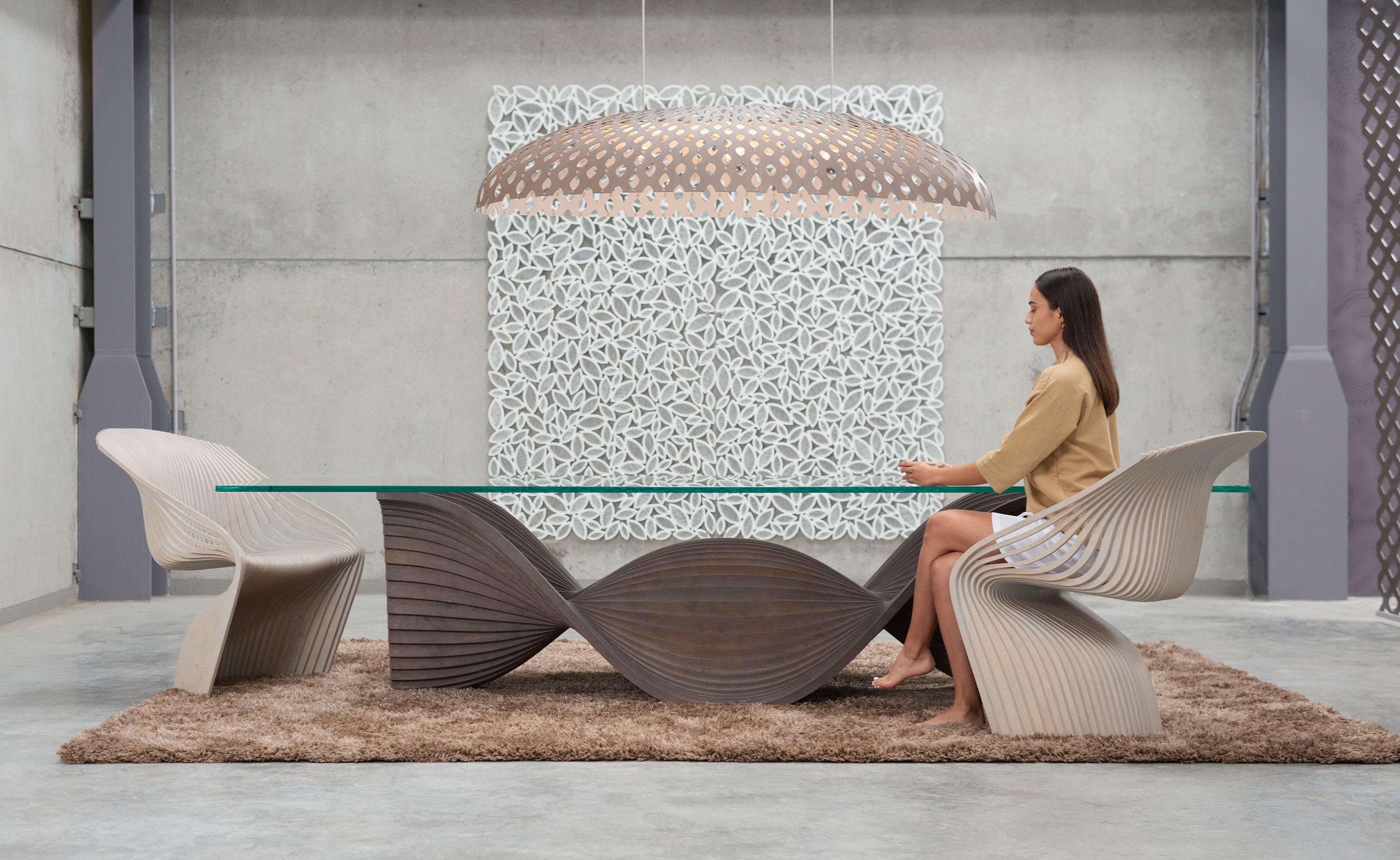 Panelitos Elliptical by Piegatto, a Sculptural Ceiling Lamp In New Condition For Sale In Guatemala, GU