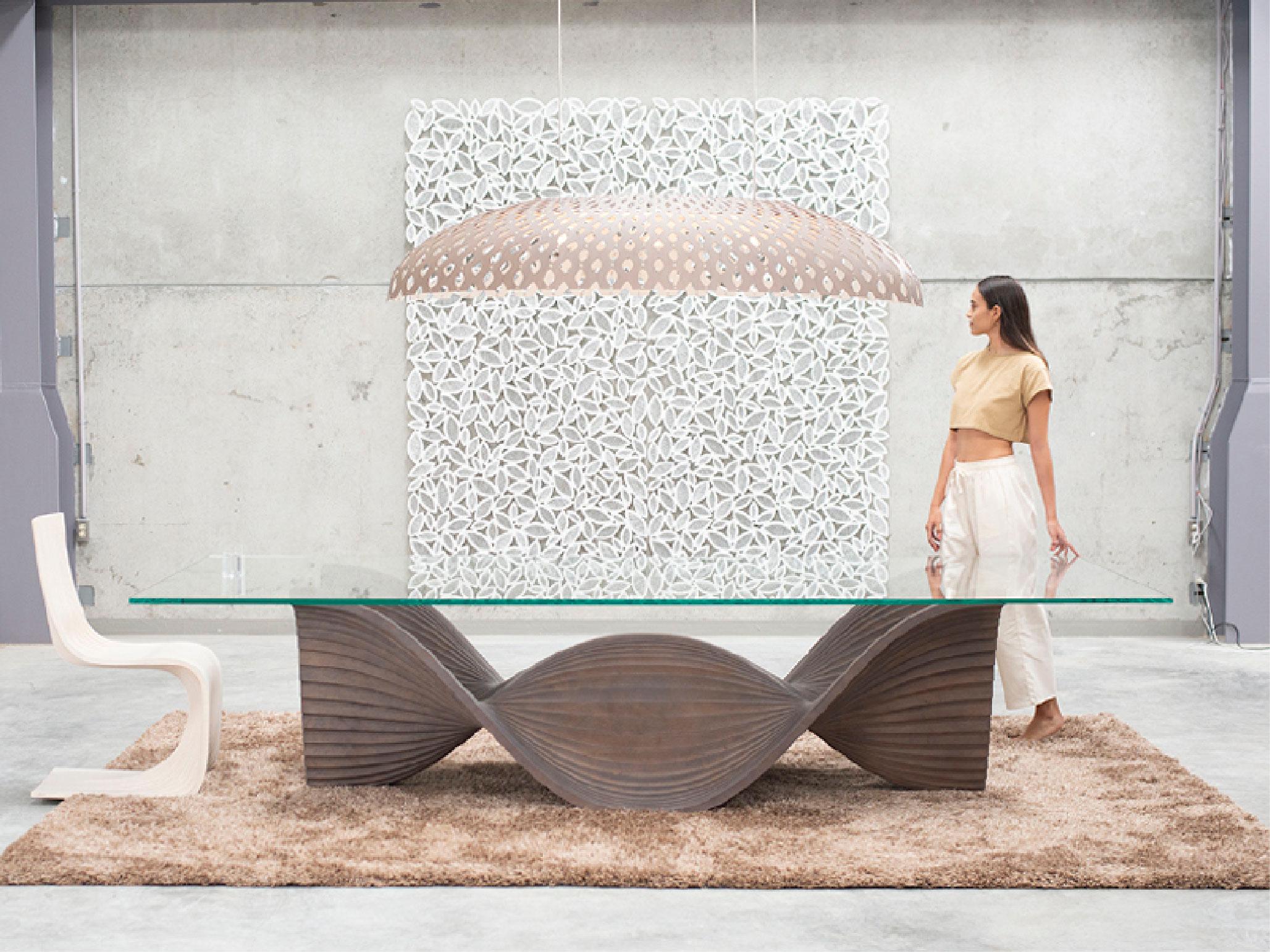 Contemporary Panelitos Elliptical by Piegatto, a Sculptural Ceiling Lamp For Sale