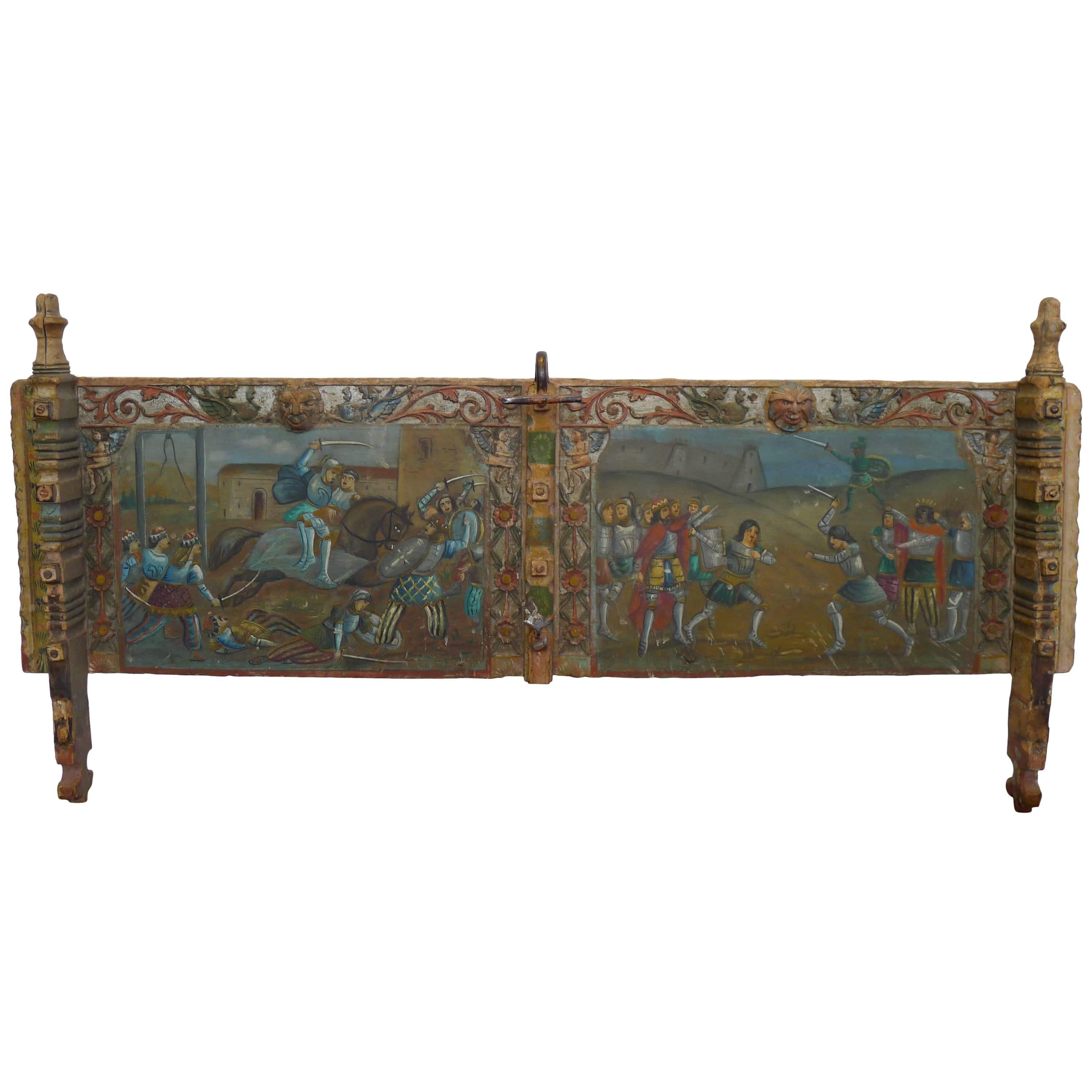 Panels of Sicilian Cart, 18th Century For Sale