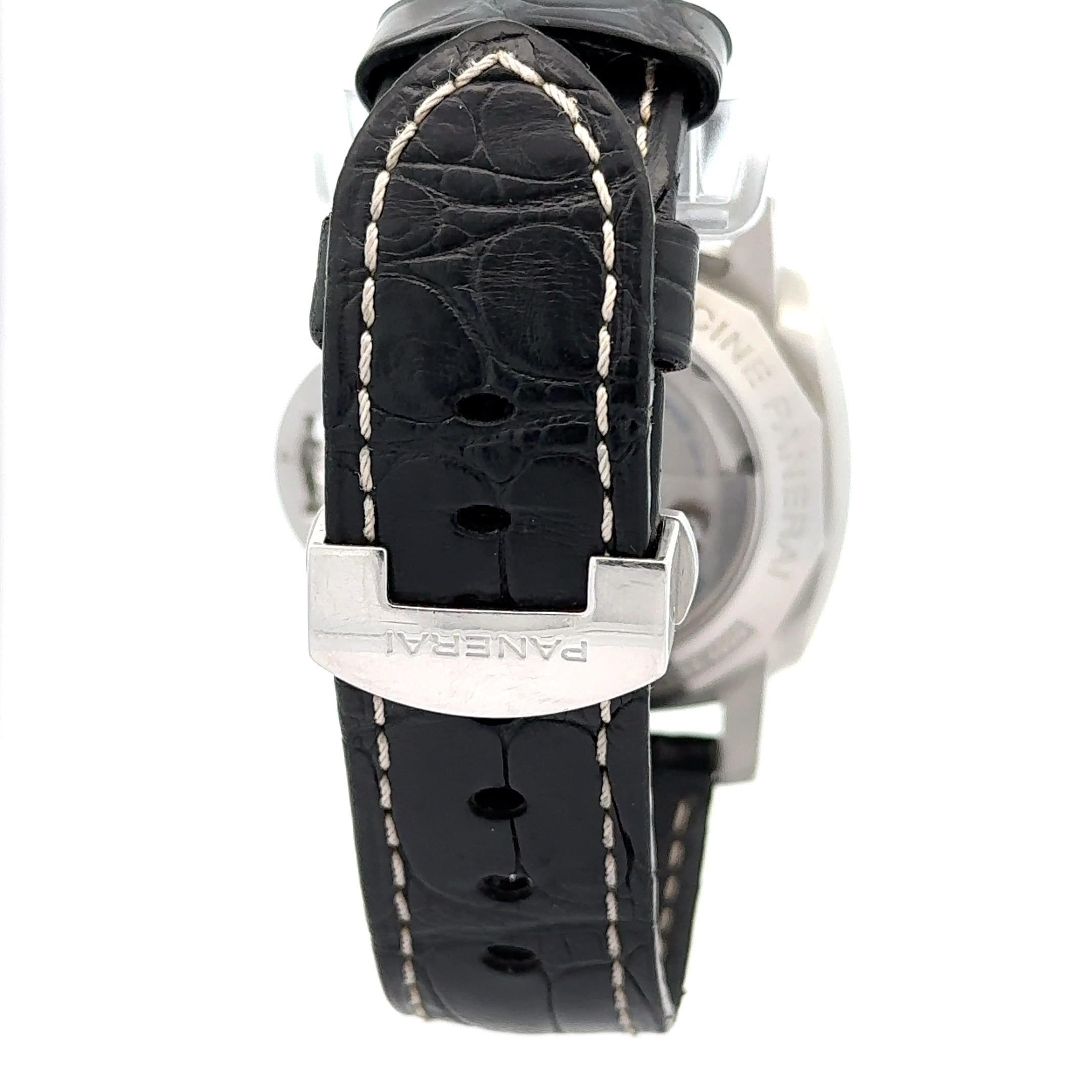 Panerai 2011 Luminor 1950 44mm Marina OP6816 Orologio inossidabile con scatola e documenti In condizioni buone in vendita a Palm Beach, FL