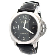 Panerai 2011 Luminor 1950 44mm Marina OP6816 Stainless Watch w/ Box and Papers