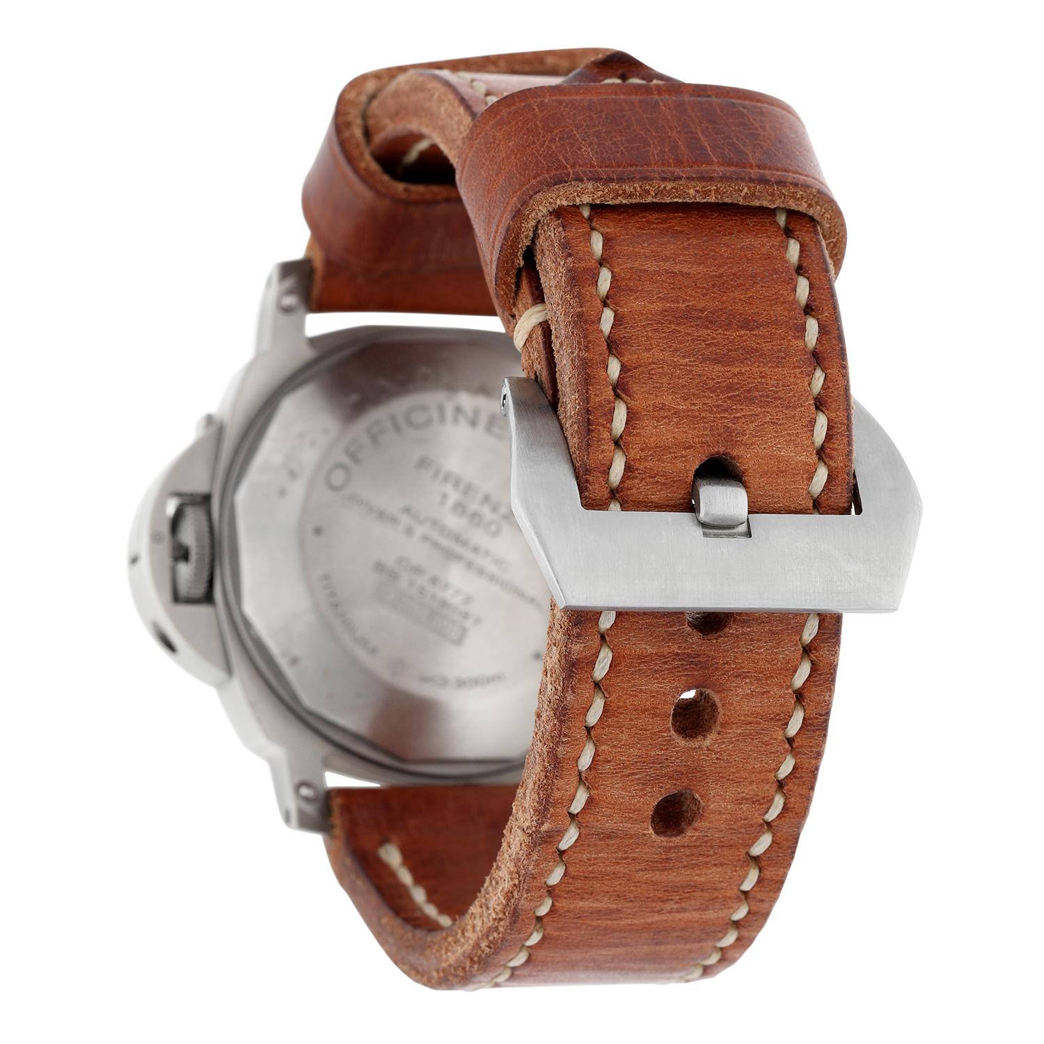 Panerai 44mm Luminor Submersible PAM00025 Datum schwarzes Zifferblatt Automatikuhr 2