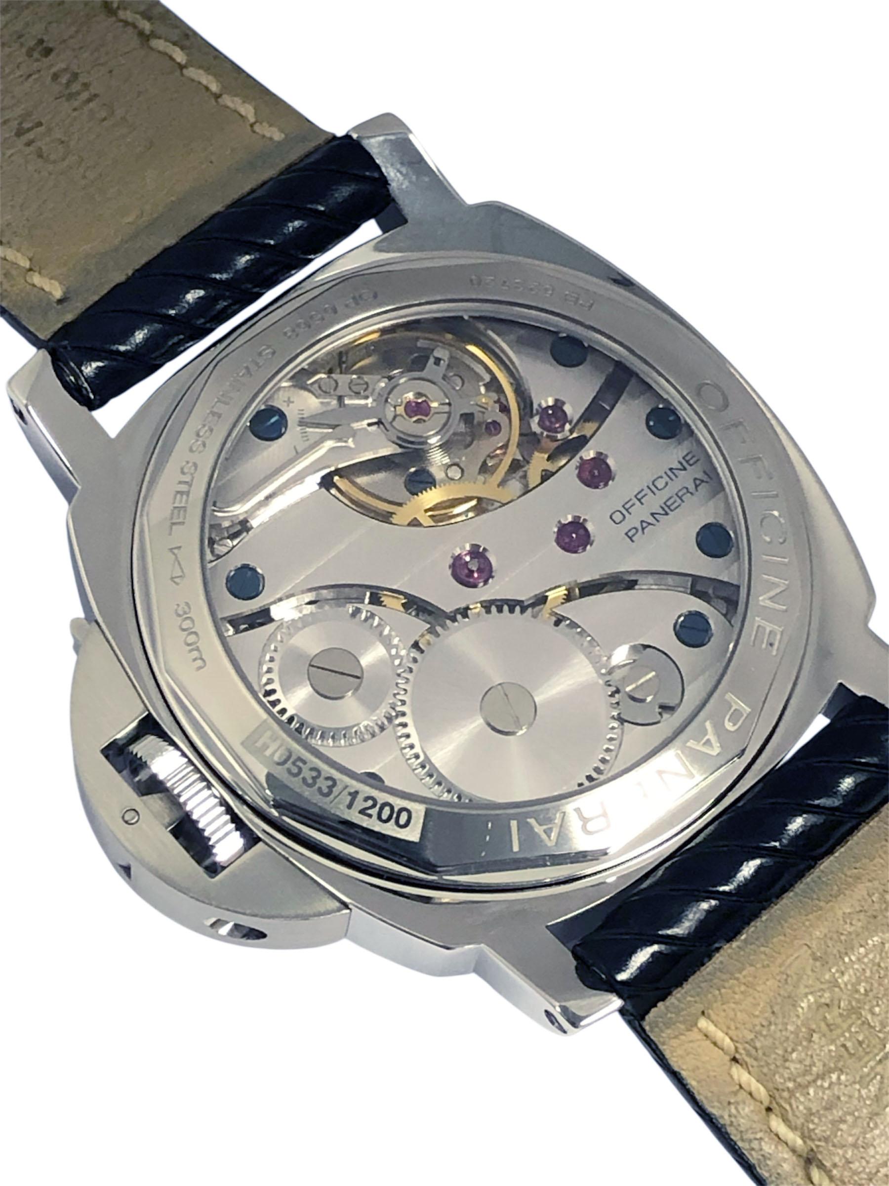 da uomo o donna Panerai 6568 Pam 112 Orologio da polso a carica manuale in acciaio Set completo in vendita