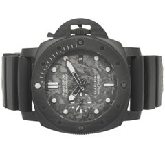 Panerai Black Carbon Tech Submersible With Carbon Fiber Dial PAM 979