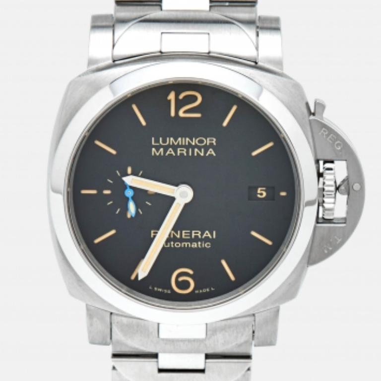 Panerai Schwarz Edelstahl Luminor Marina PAM00722 Herrenarmbanduhr 42 mm 4