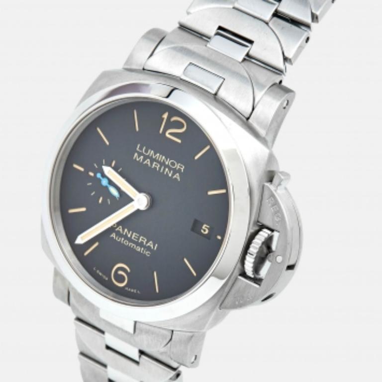 Panerai Schwarz Edelstahl Luminor Marina PAM00722 Herrenarmbanduhr 42 mm 5