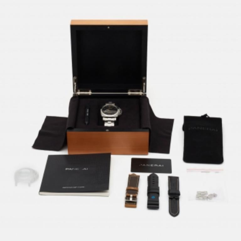 Panerai Schwarz Edelstahl Luminor Marina PAM00722 Herrenarmbanduhr 42 mm 6
