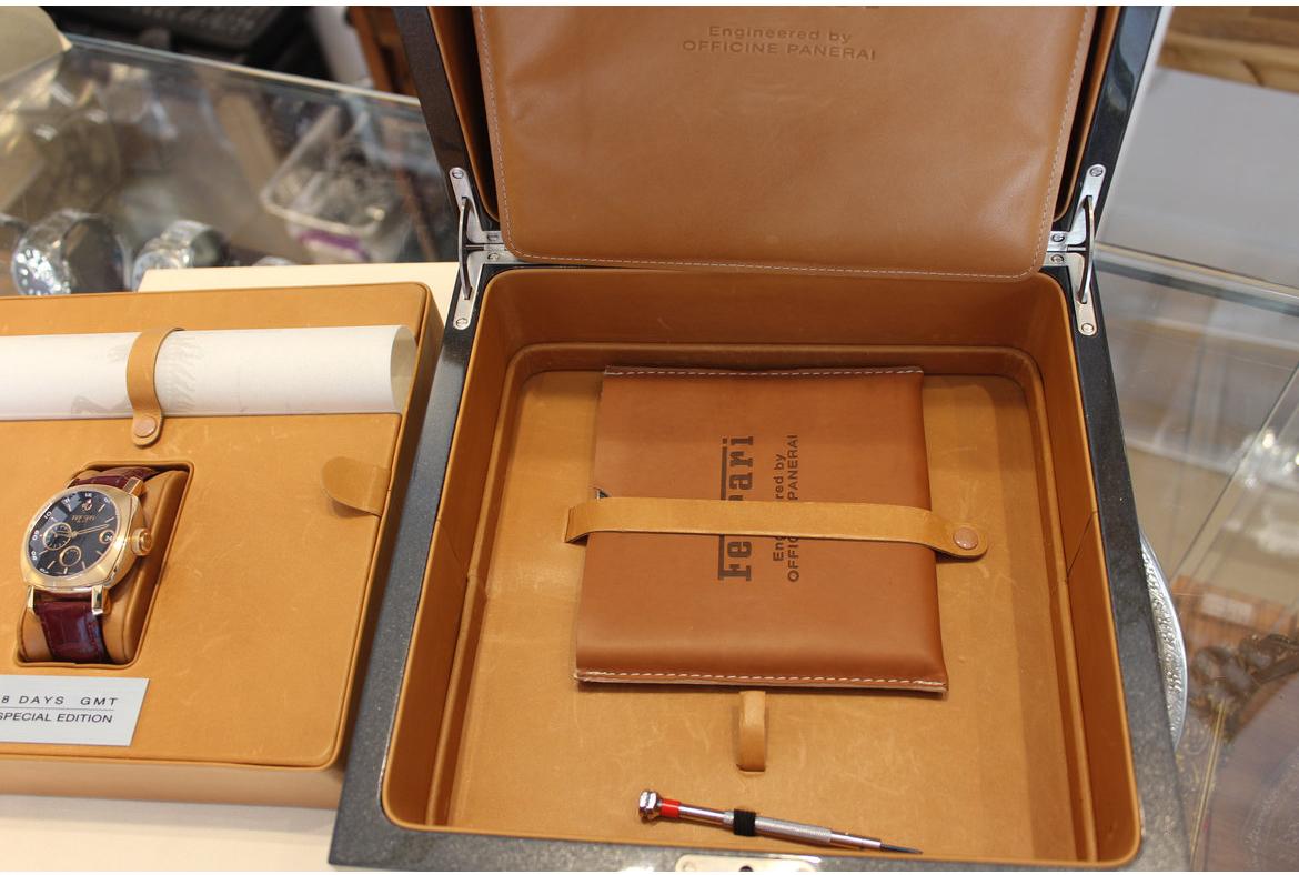 Panerai Ferrari GMT Rose Gold Limited Edition For Sale 2