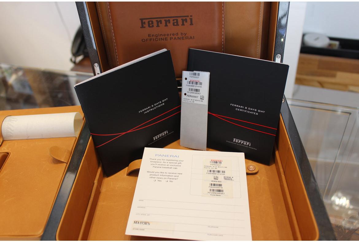 Panerai Ferrari GMT Rose Gold Limited Edition For Sale 3