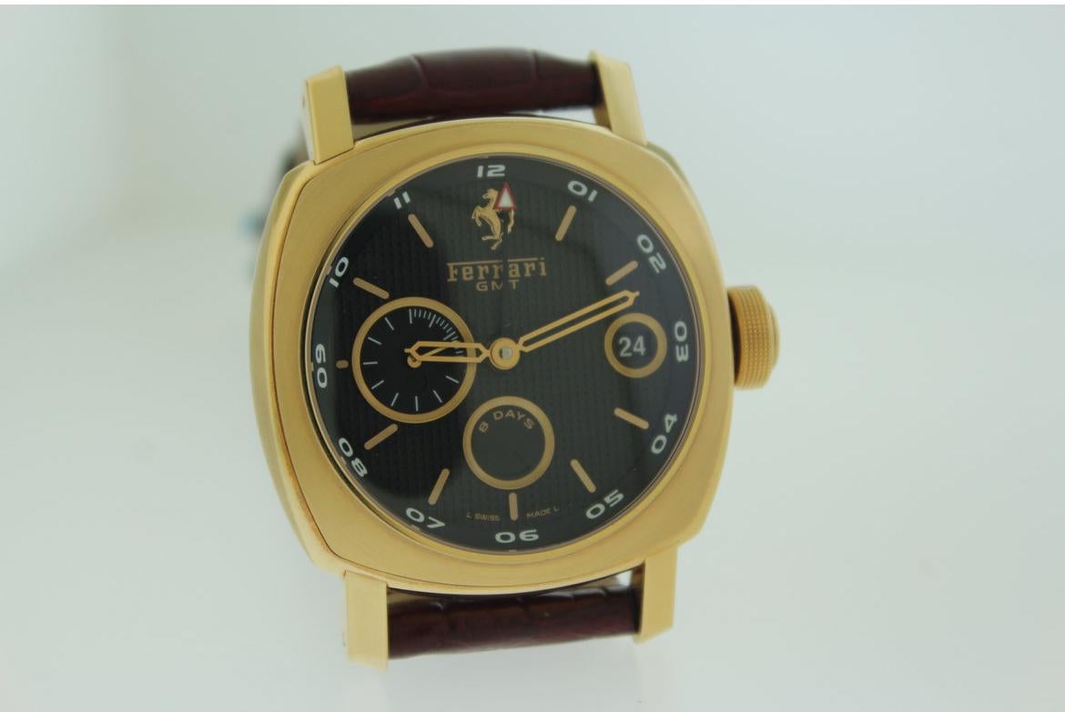Panerai Ferrari GMT Rose Gold Limited Edition For Sale 5