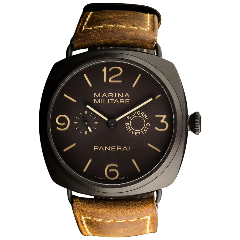 Panerai Ltd Edition Radiomir Composite Marina Militare 8 Giorni Wristwatch B&P