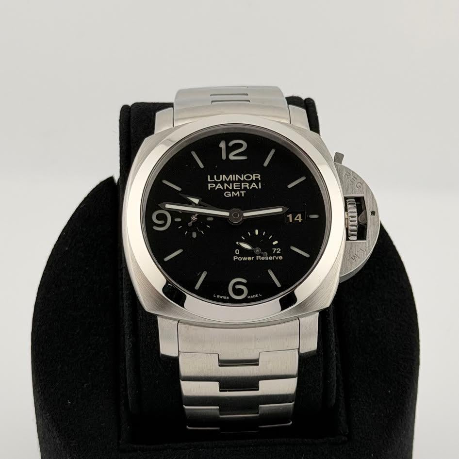 Panerai Luminor 1950 3 Tage GMT Gangreserve PAM00347 PAM 347 44mm Box Papier im Angebot 4