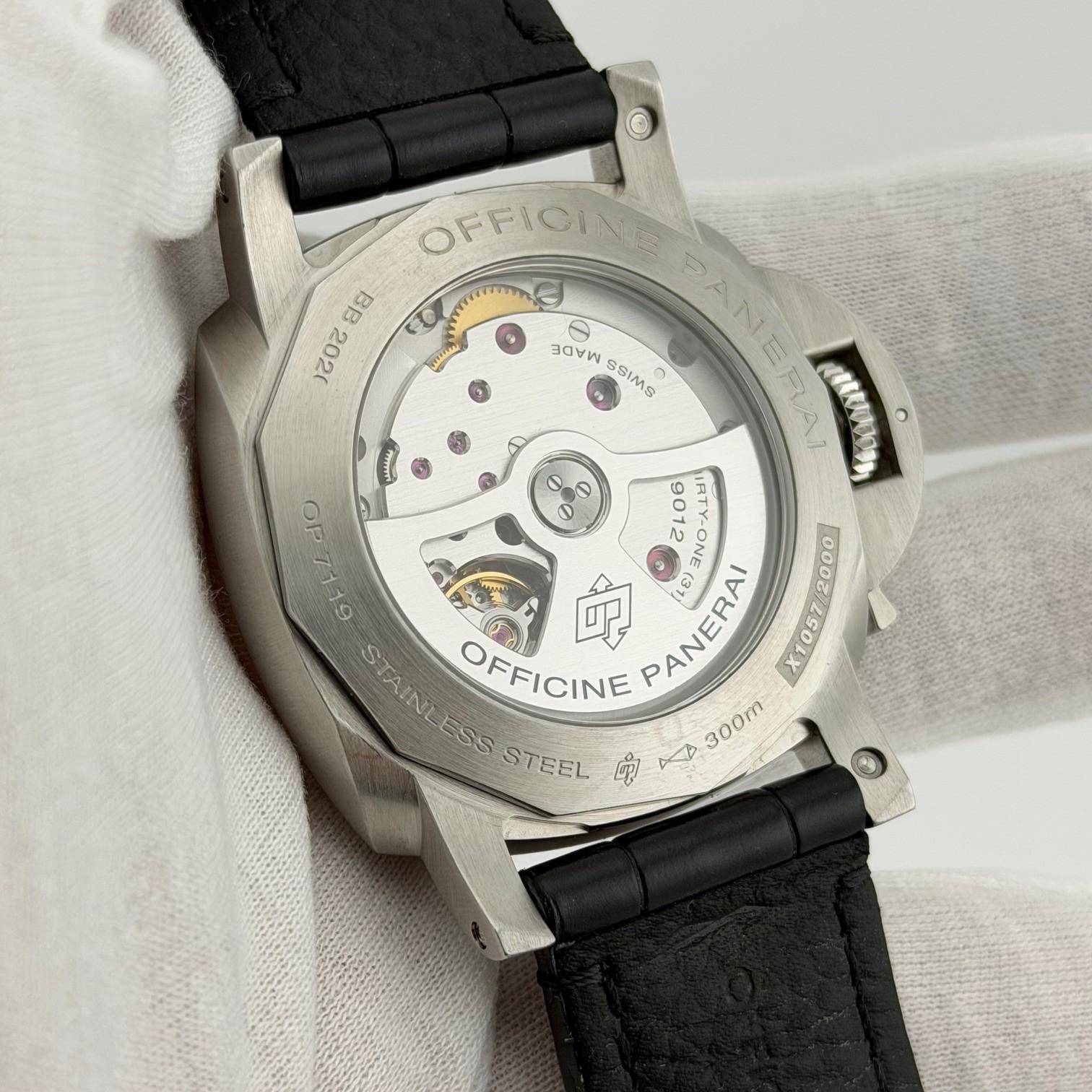 Panerai Luminor 1950 3 Days GMT Power Reserve PAM01321 44mm Steel Box Papers en venta 3