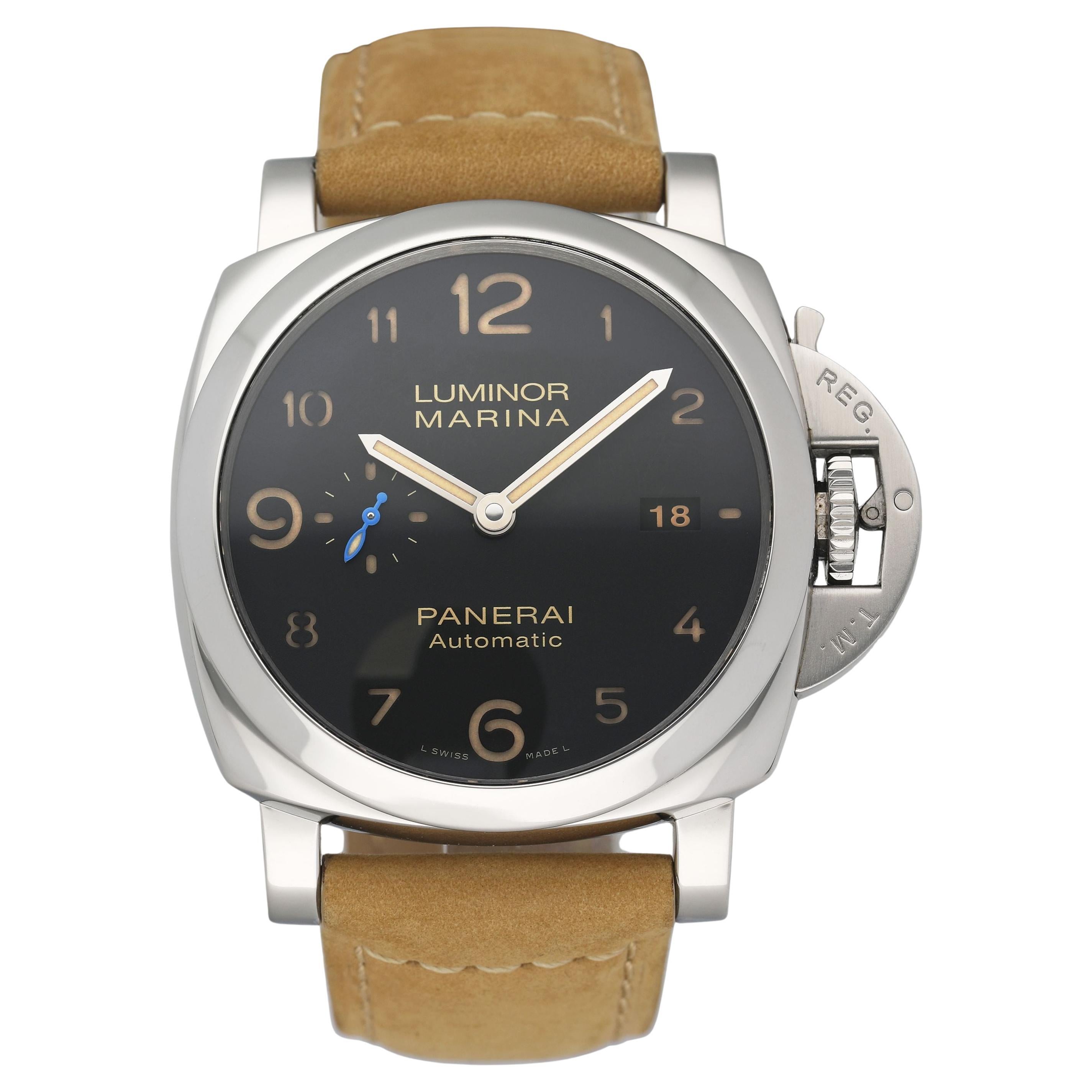 Panerai Luminor 1950 3 Days PAM01359 Black Dial Mens Watch Box Papers