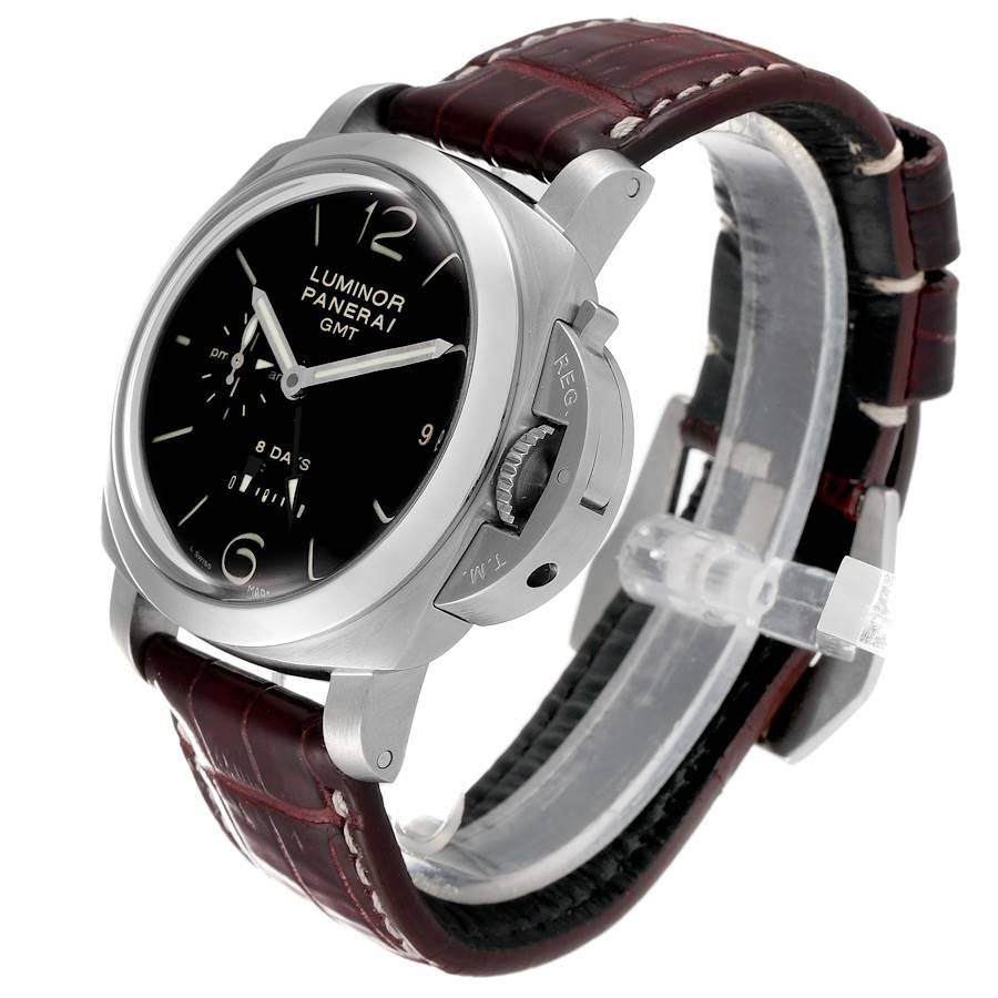 Panerai Luminor 1950 8 Tage GMT 24H Stahl Herrenuhr PAM00233 1