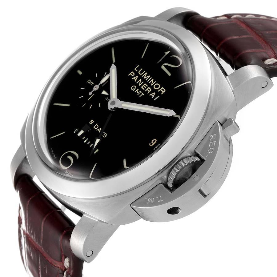 Panerai Luminor 1950 8 Tage GMT 24H Stahl Herrenuhr PAM00233 2