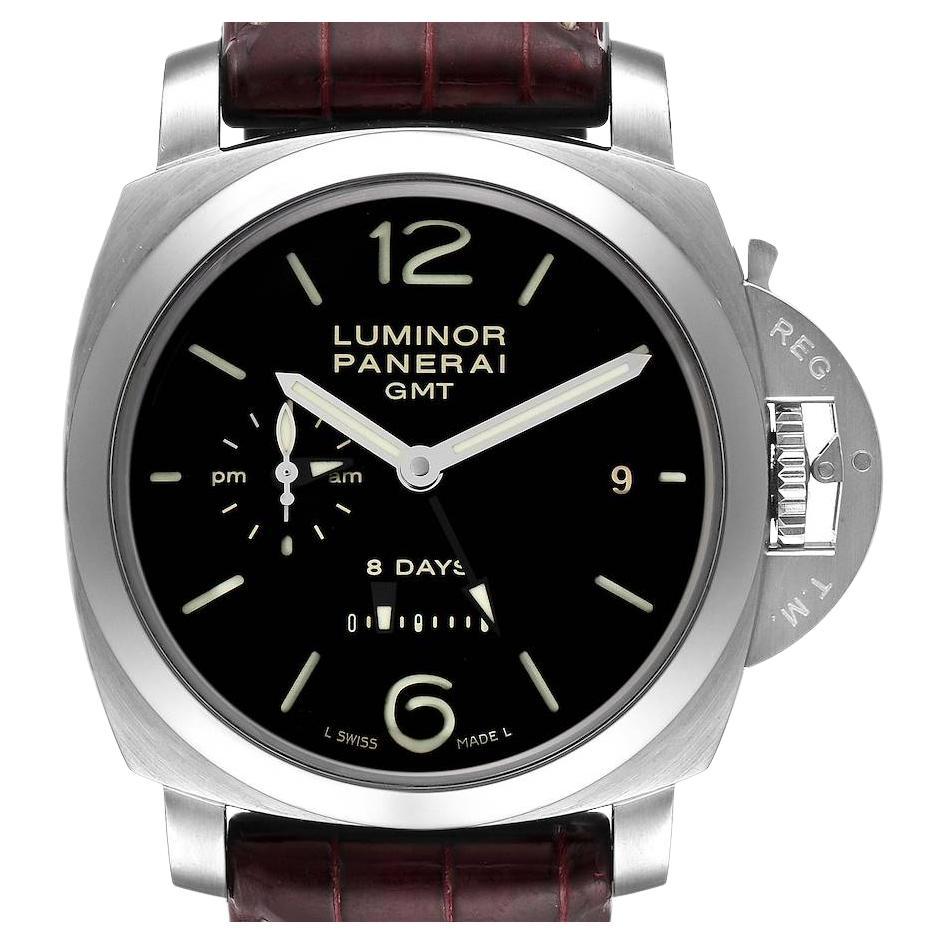 Panerai Luminor 1950 3 Days GMT 24H Acciaio Watch PAM531 PAM00531 For ...